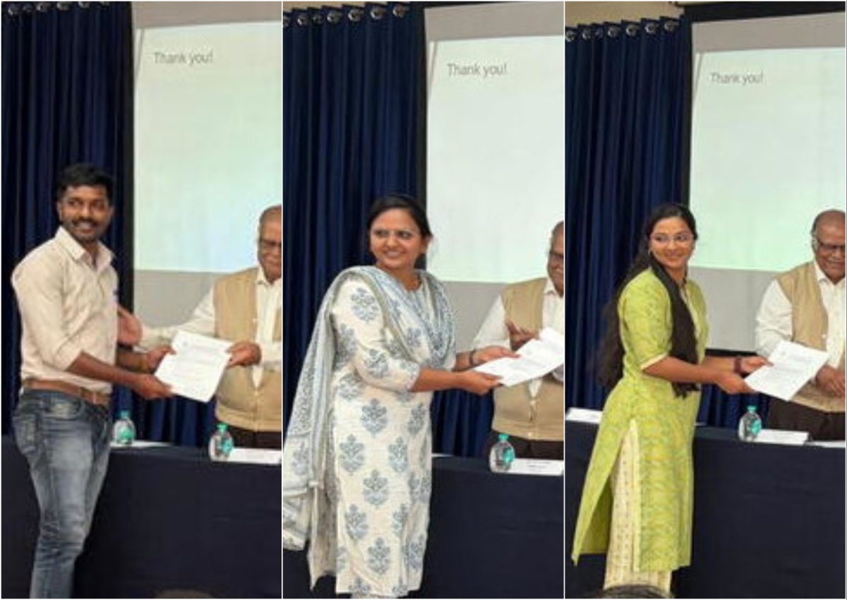 PhD fellows presenting research posters